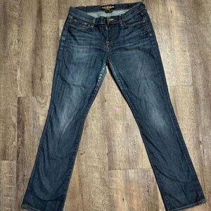 Lucky Brand Women's Bootcut Jeans Size 12 Dark Blue Denim Low Rise